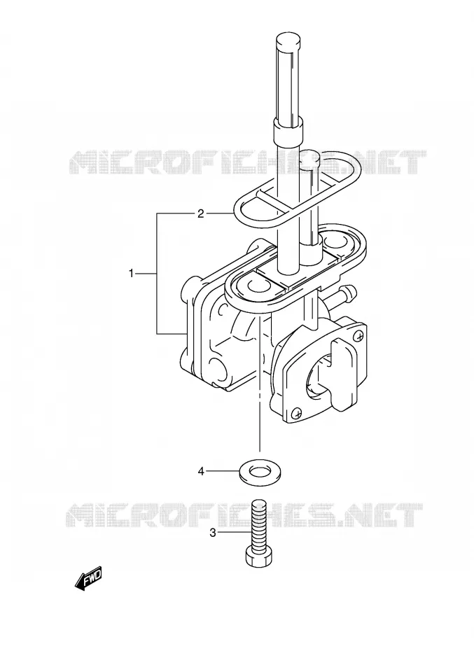 ROBINET D'ESSENCE Suzuki MOTO 250 INTRUDER 2007  VL250K7(E19)