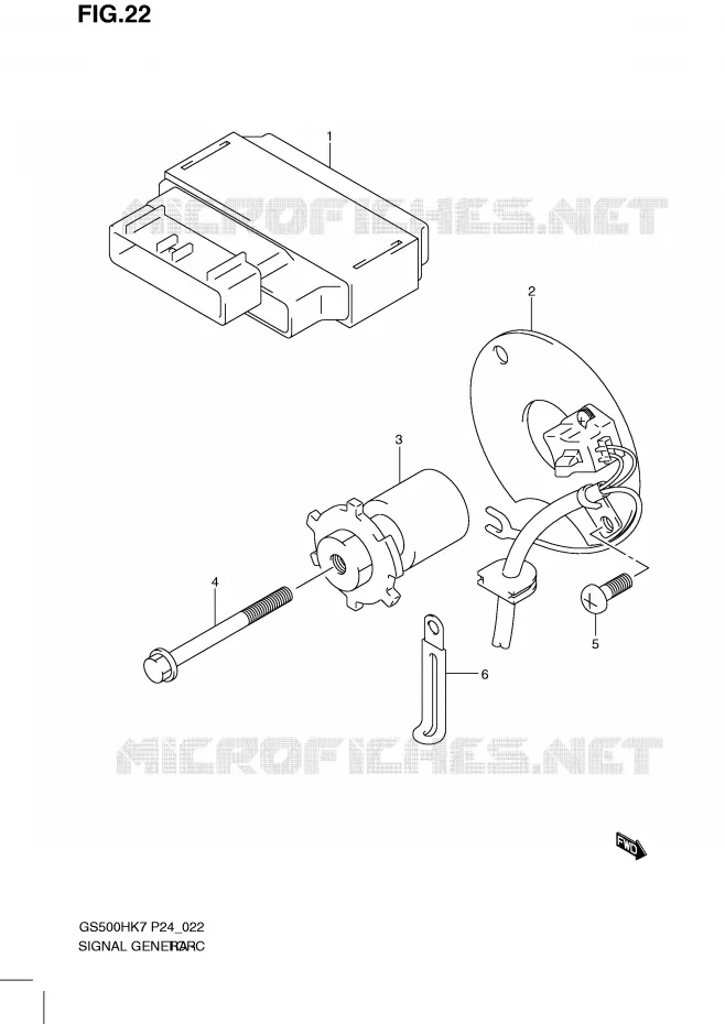ALTERNATEUR Suzuki MOTO 500 GS-E 2008  GS500HK8(P24)