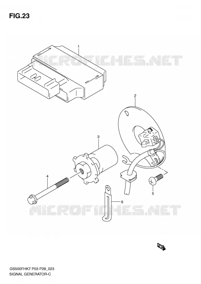 ALTERNATEUR Suzuki MOTO 500 GS-F 2010  GS500FHL0(P3)