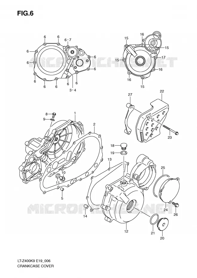 CARTER Suzuki QUAD 400 QUADSPORT 2010  LT-Z400ZL0(E19)