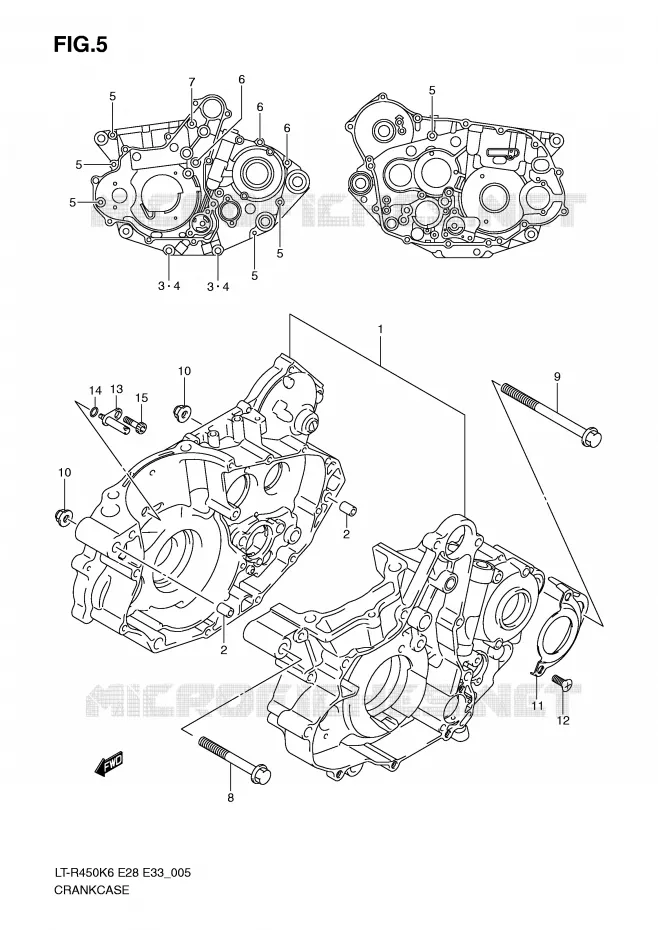 CARTER Suzuki QUAD 450 QUADRACER 2010  LT-R450L0(E28/E33)