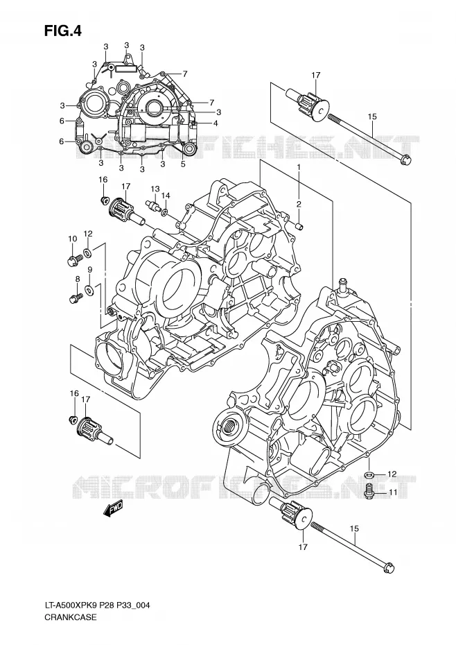 CARTER Suzuki QUAD 500 VINSON 2009  LT-A500XPK9(P28/P33)