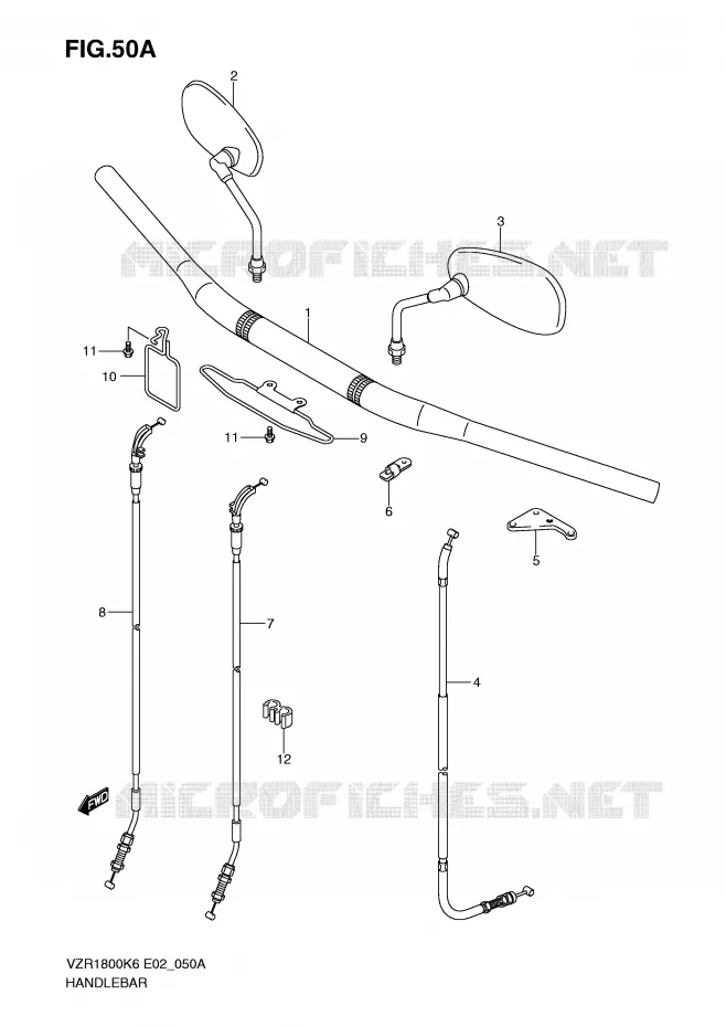 GUIDON (MODEL K9) Suzuki MOTO 1800 INTRUDER 2008  VZR1800ZK8(E2)