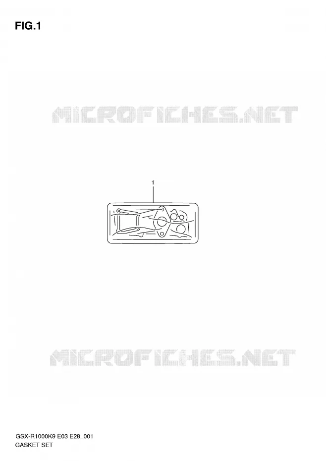 KIT JOINTS Suzuki MOTO 1000 GSX-R 2009  GSX-R1000K9(E3/E28)