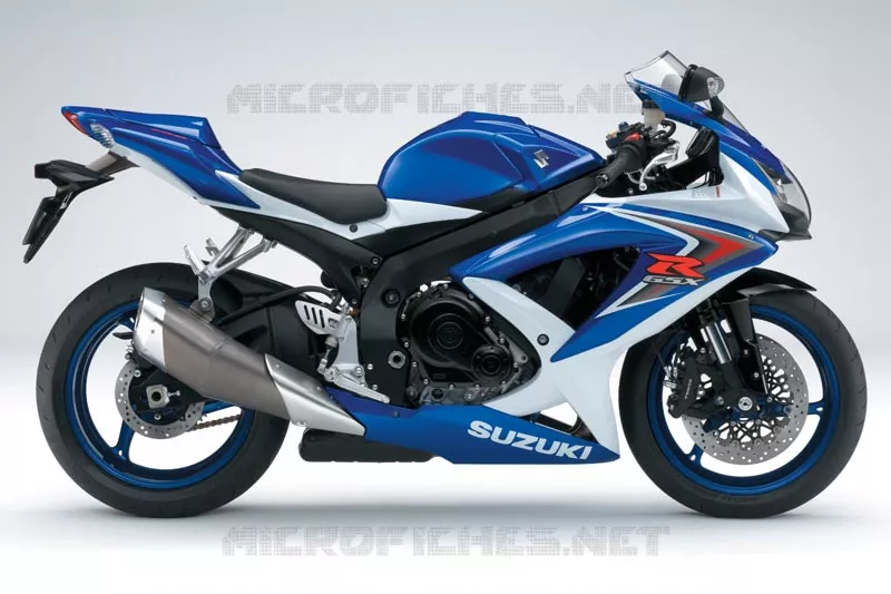 * PHOTOGRAPHIE DE COULEUR GSX-R750K8 * Suzuki MOTO 750 GSX-R 2008  GSX-R750K8(E3/E28)