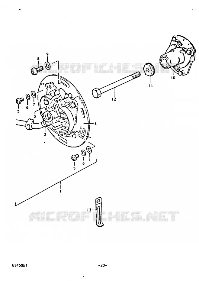 ALLUMAGE Suzuki MOTO 450 GS-E 1980  GS450ET(T)