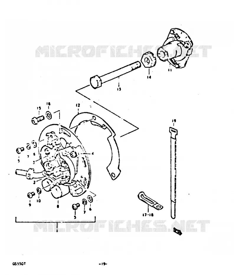 ALLUMAGE Suzuki MOTO 550 GS 1980  GS550T(T)