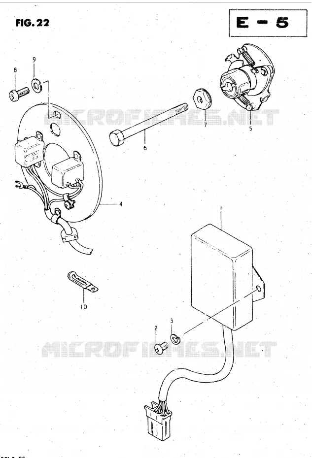 ALTERNATEUR (MODELE X, Z) Suzuki MOTO 450 GS-L 1982  GS450LZ(E2)