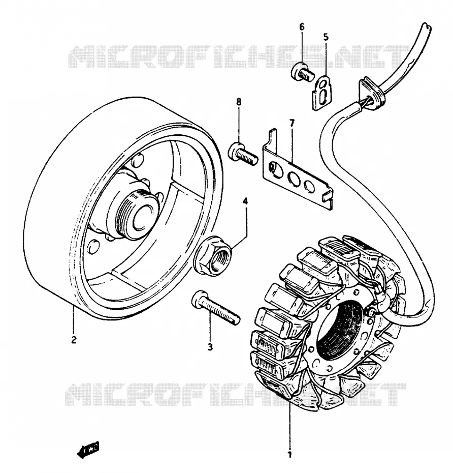 ALTERNATEUR Suzuki MOTO 1100 GSX-E 1984  GSX1100ESE(E/F/G)