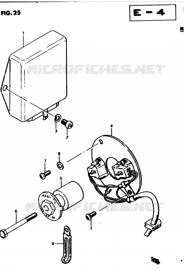 ALTERNATEUR Suzuki MOTO 450 GS 1982  GS450Z(2/Z/D)