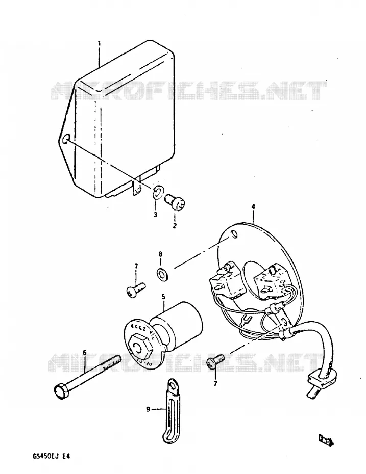 ALTERNATEUR Suzuki MOTO 450 GS-E 1984  GS450EE(E/F/G/H/J)