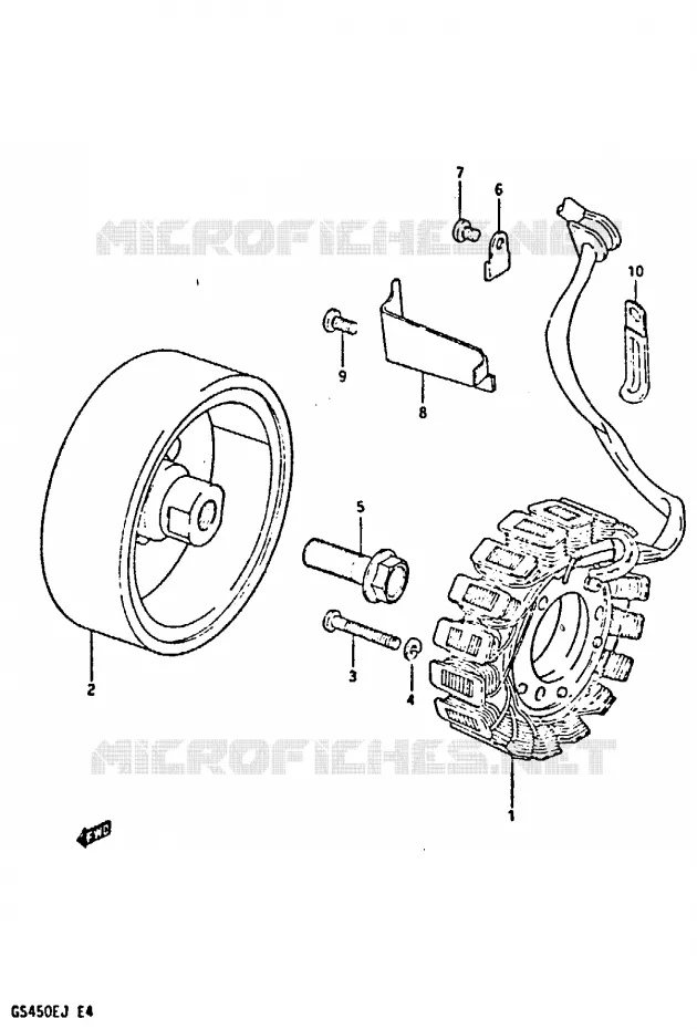 ALTERNATEUR Suzuki MOTO 450 GS-S 1985  GS450SF(E/F/G/H/J)
