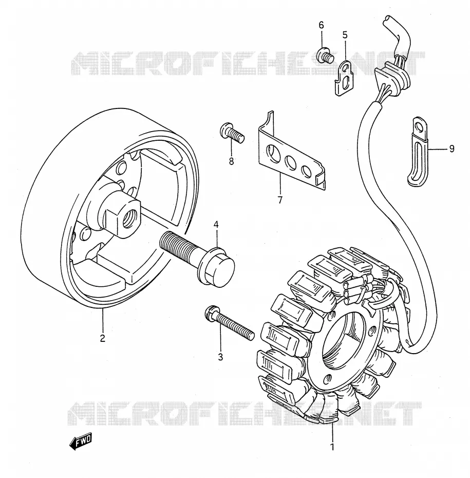 ALTERNATEUR Suzuki MOTO 500 GS-E 1989  GS500EK(E28)