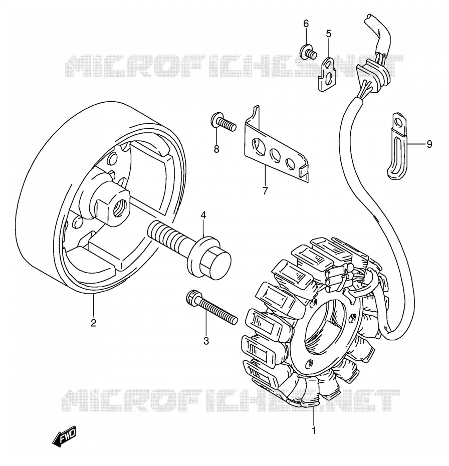 ALTERNATEUR Suzuki MOTO 500 GS-E 1996  GS500EUT(E2)