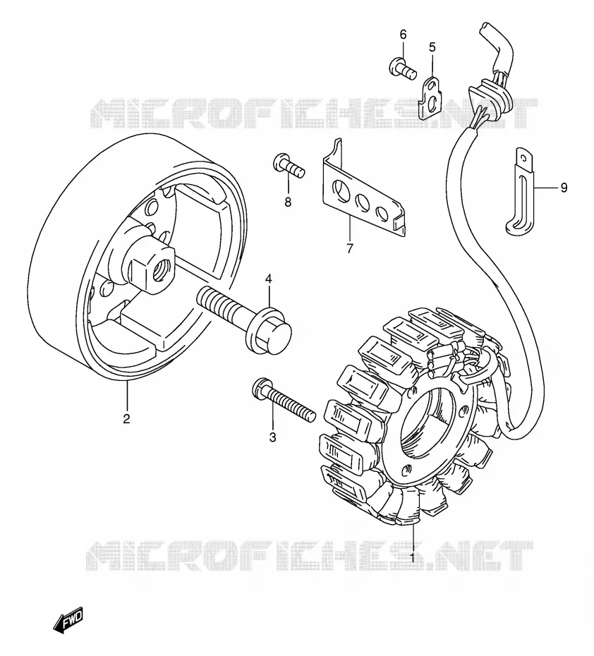 ALTERNATEUR Suzuki MOTO 500 GS-E 2001  GS500UK1(E2)