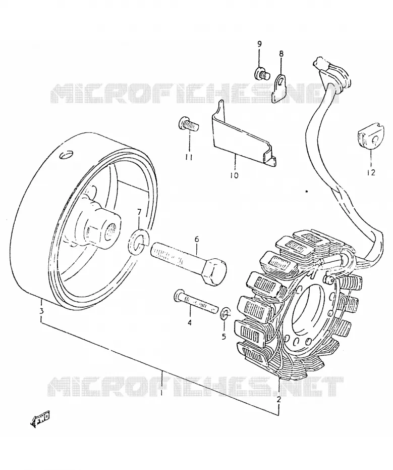 ALTERNATEUR Suzuki MOTO 550 GS 1980  GS550LT