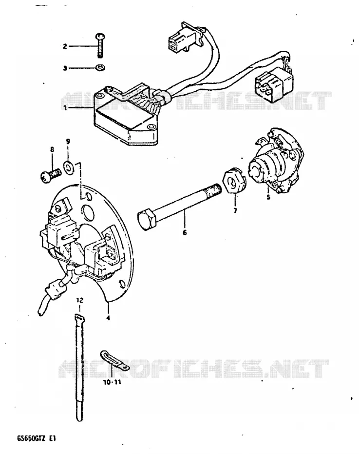 ALTERNATEUR Suzuki MOTO 650 GS 1982  GS650GTZ(X/Z)