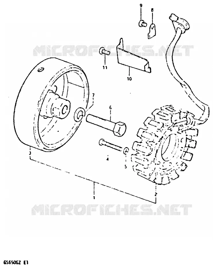 ALTERNATEUR Suzuki MOTO 650 GS 1982  GS650GZ(X/Z)