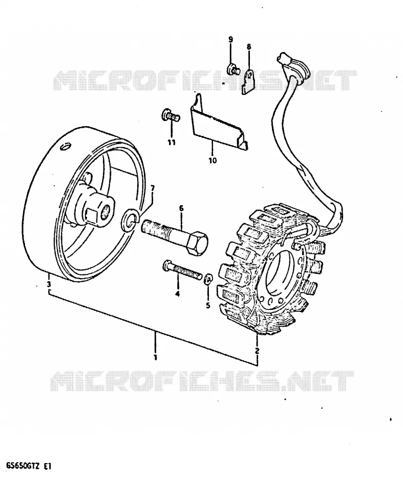 ALTERNATEUR Suzuki MOTO 650 GS 1999  GS650GTX(X/Z)