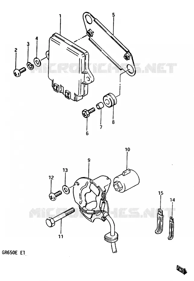 ALTERNATEUR Suzuki MOTO 650 TEMPTER 1984  GR650E(D/E)