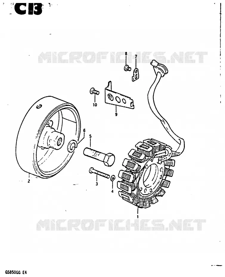 ALTERNATEUR Suzuki MOTO 850 GS 1984  GS850GE(E4)