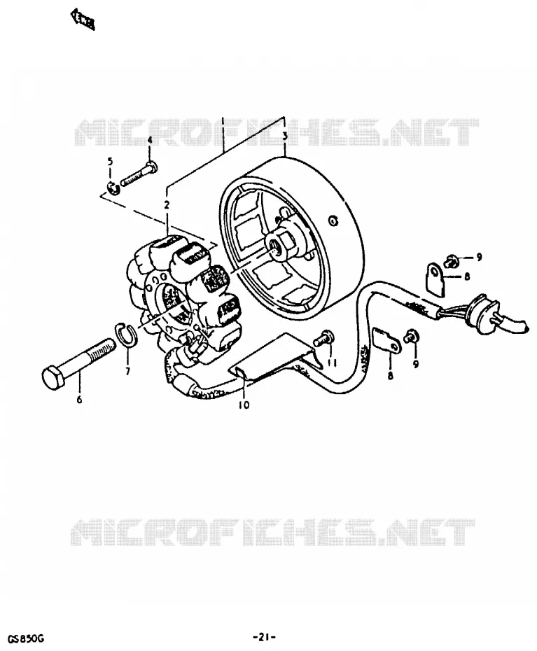 ALTERNATEUR Suzuki MOTO 850 GS 1986  GS850G