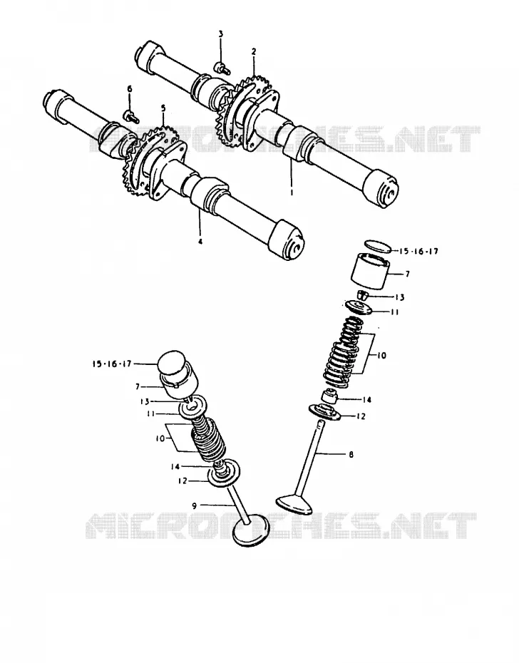 ARBRE A CAMES - SOUPAPES Suzuki MOTO 1000 GS 1980  GS1000HT(T)