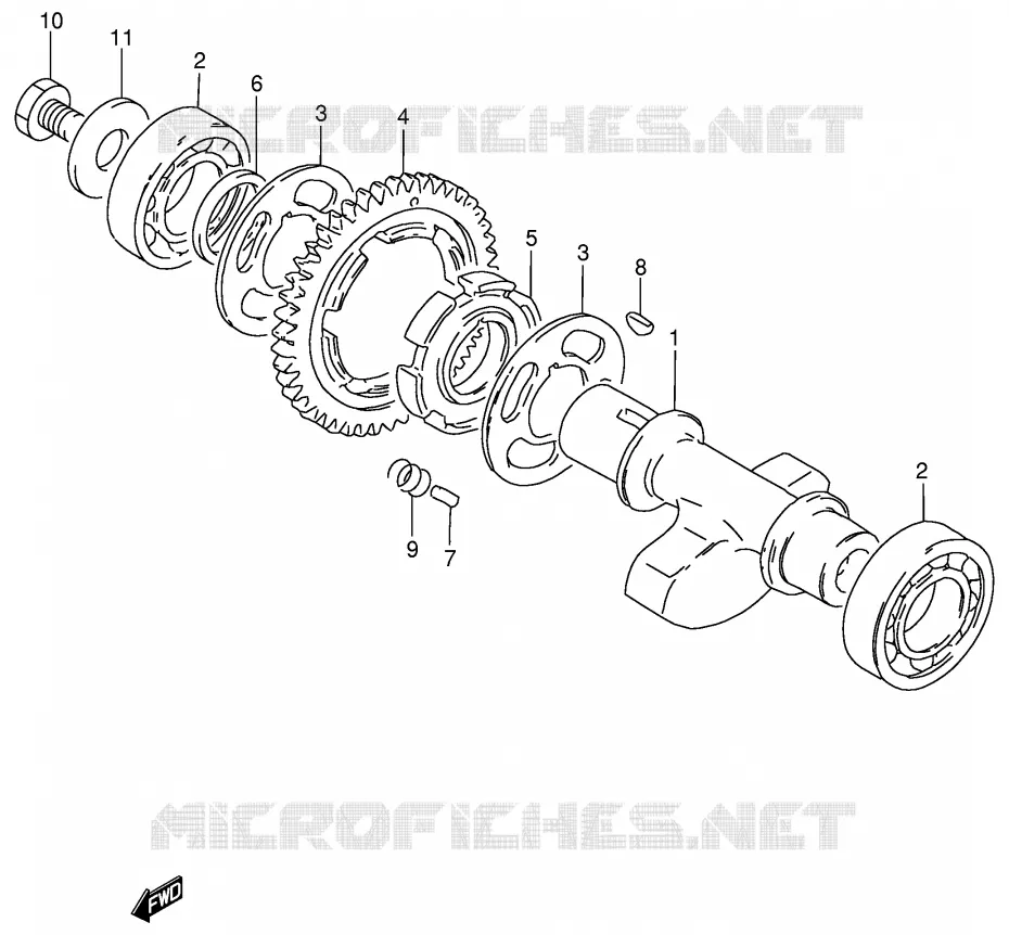 BALANCIER Suzuki MOTO 250 GN 1992  GN250N(E2)