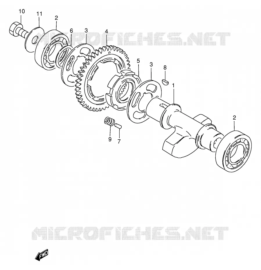 BALANCIER Suzuki MOTO 250 GN 2000  GN250EY(E2)
