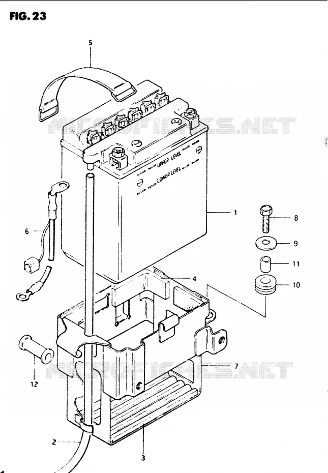 BATTERIE Suzuki MOTO 1100 GS-G 1984  GS1100GE(E/F/G)