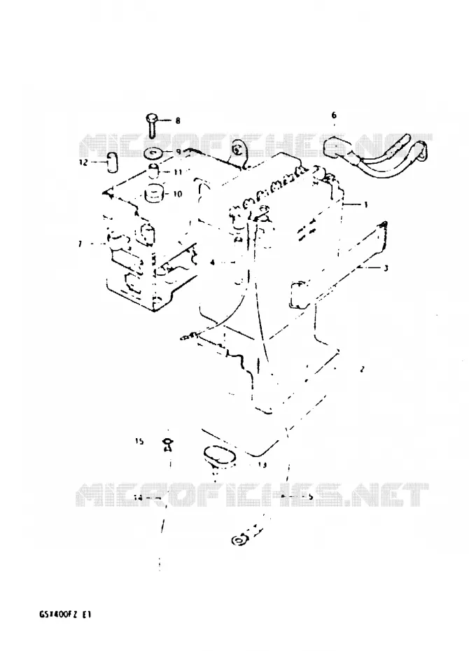 BATTERIE Suzuki MOTO 400 GSX 1980  GSX400FT