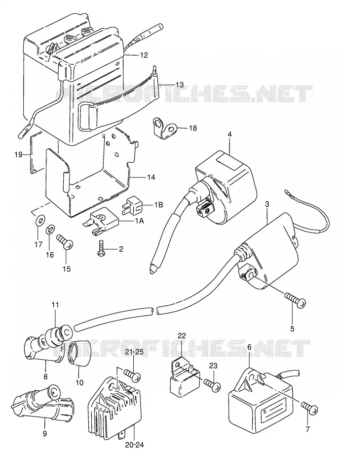 BATTERIE Suzuki SCOOTER 50 FZ 1982  FZ50Z(E1)