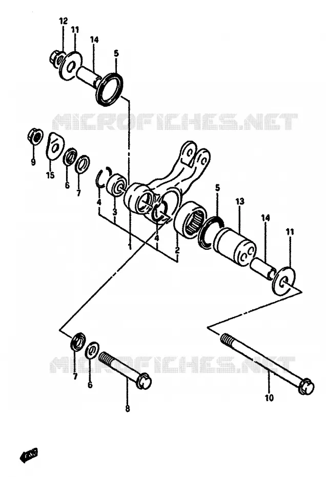 BIELLETTE DE SUSPENSION ARRIERE Suzuki MOTO 750 GSX-R 1985  GSX-R750F(F/G/H)