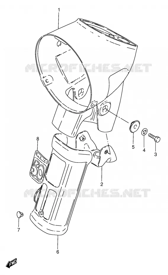 BOL DE PHARE (E16) Suzuki SCOOTER 50 FZ 1999  FZ50X(E1)