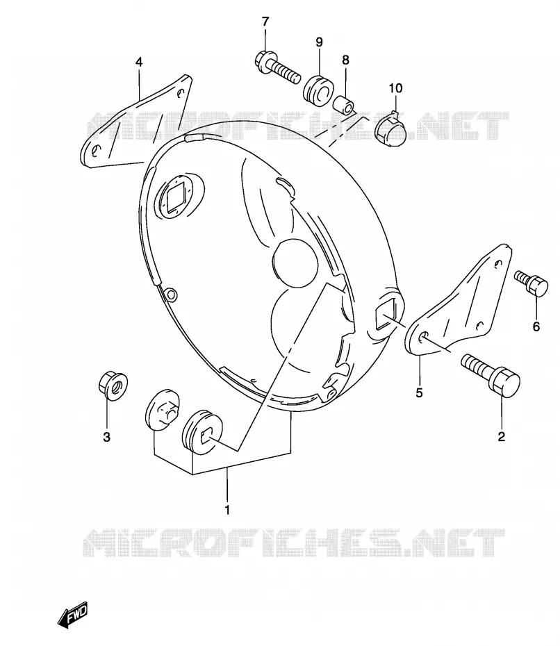 BOL DE PHARE (WITHOUT COWLING) Suzuki MOTO 500 GS-F 2004  GS500FK4(P19)