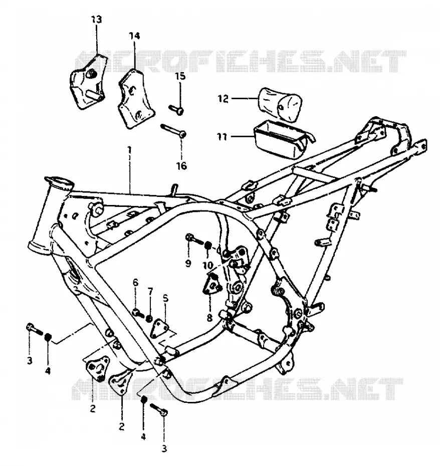 CADRE Suzuki MOTO 550 GS 1981  GS550LX