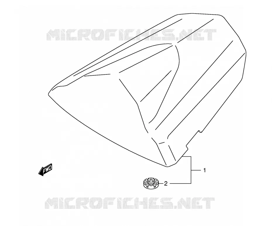 CAPOT DE SELLE (GSX-R600K4/U2K4/U3K4) Suzuki MOTO 600 GSX-R 2004  GSX-R600K4(E2)