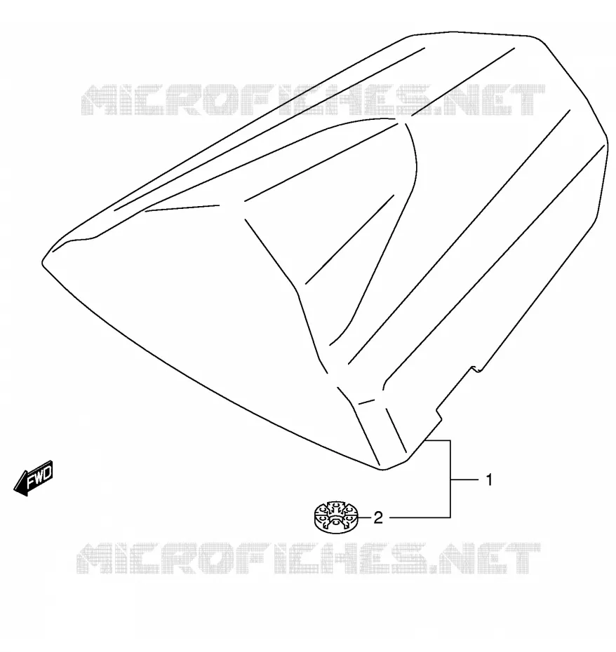 CAPOT DE SELLE (GSX-R600K5/U2K5/U3K5) Suzuki MOTO 600 GSX-R 2005  GSX-R600U3XK5(E2)