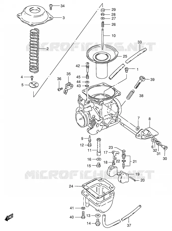 CARBURATEUR (MODELE R P37) Suzuki MOTO 125 GS 1983  GS125D(E1)