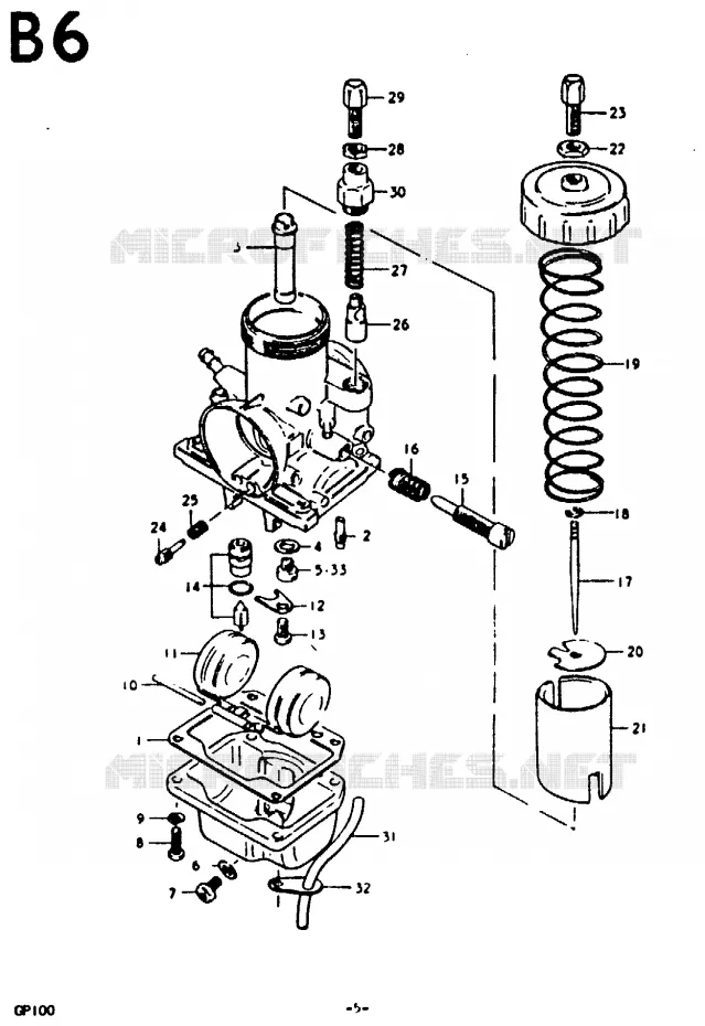 CARBURATEUR Suzuki MOTO 100 GP 1978  GP100C(C/N)