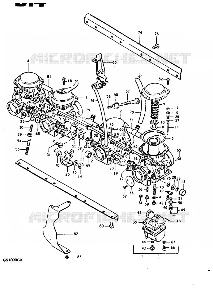 CARBURATEUR Suzuki MOTO 1000 GS 1980  GS1000GT(X/T)