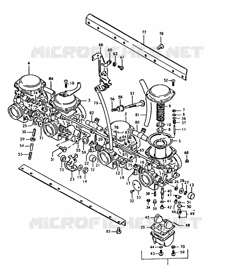 CARBURATEUR Suzuki MOTO 1000 GS 1980  GS1000T(T)