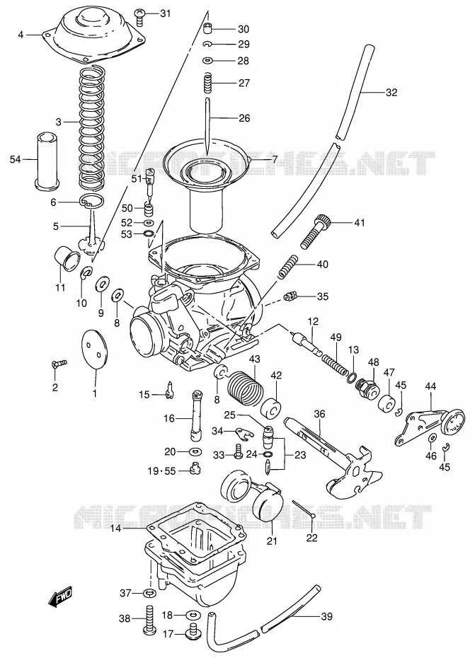 CARBURATEUR Suzuki MOTO 250 GN 1992  GN250N(E2)