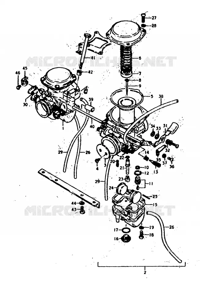CARBURATEUR Suzuki MOTO 400 GS 1978  GS400C(C/N)