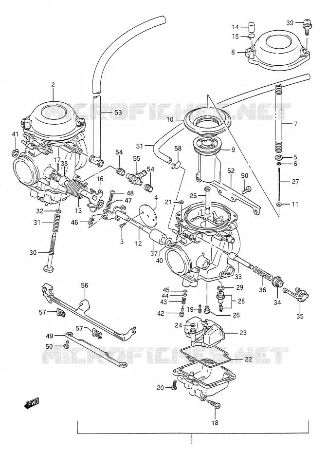 CARBURATEUR Suzuki MOTO 500 GS-E 1992  GS500EN(E28)
