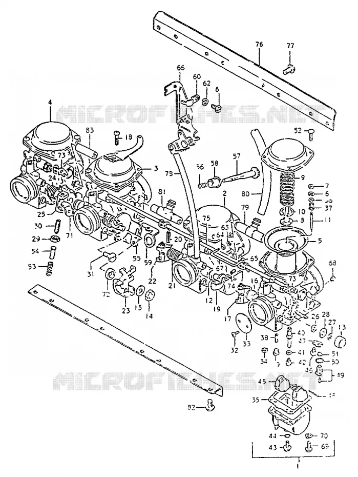 CARBURATEUR Suzuki MOTO 550 GS 1982  GS550LZ