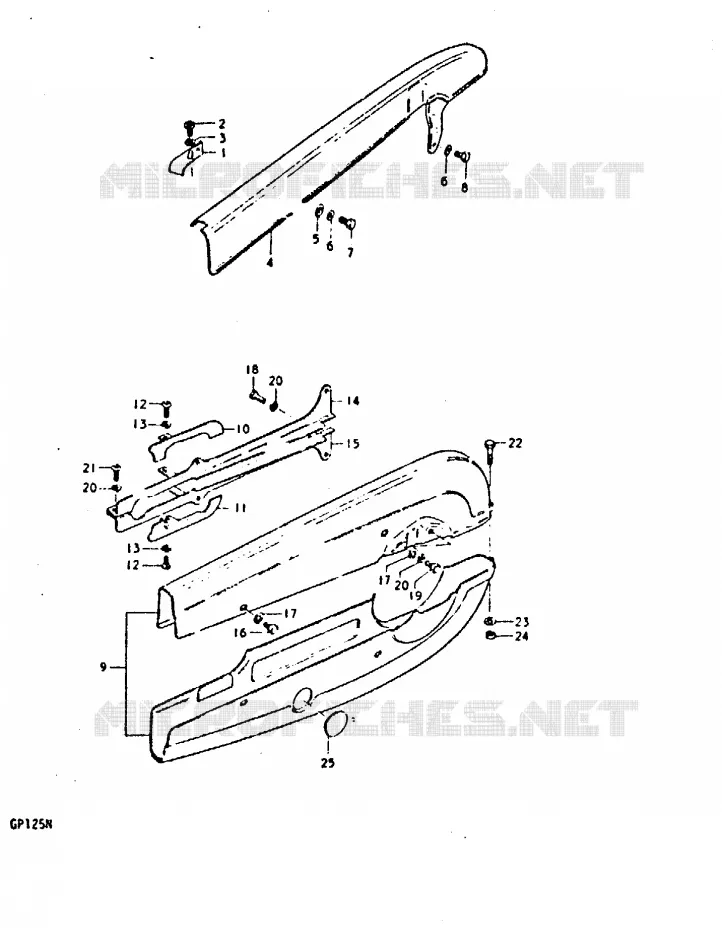 CARTER DE CHAINE Suzuki MOTO 125 GP 1992  GP125UN(C/N)
