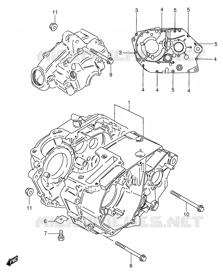 CARTER (GS125Z) Suzuki MOTO 125 GS 1982  GS125ESZ(E1)