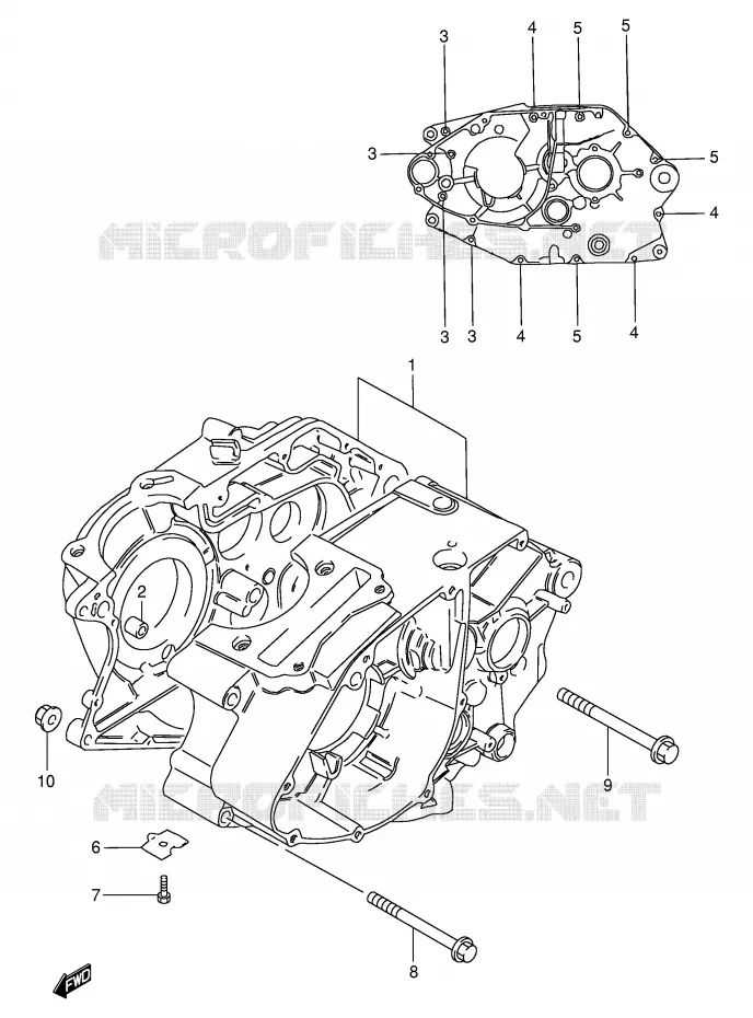 CARTER Suzuki MOTO 125 GN 1982  GN125Z(E1)