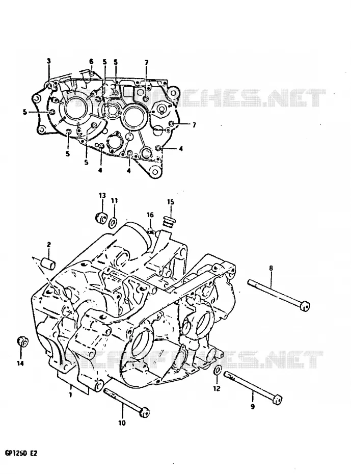CARTER Suzuki MOTO 125 GP 1999  GP125UX(X/D)